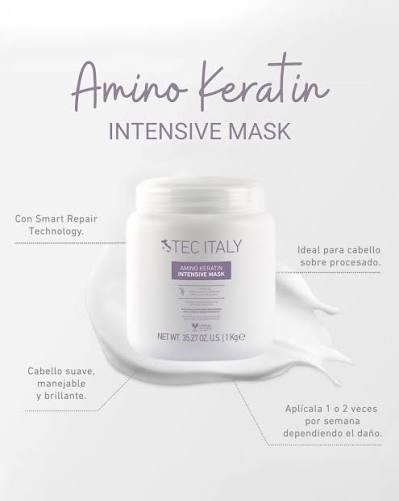 TEC ITALY AMINO KERATIN Intensive Mask – 1 kg - Imagen 4