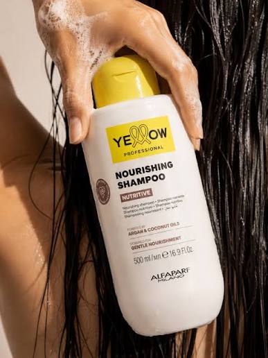 Yellow Professional Nutritive Shampoo – Argan & Coconut Oils – 500 ml Y 1000 ml Shampoo nutritivo para cabello seco y deshidratado | Alfaparf Milano Professional - Imagen 4