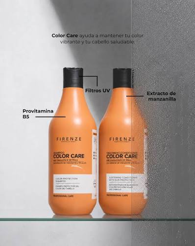 FIRENZE Color Care Shampoo Shampoo para cabello teñido | Protección del color, suavidad y brillo - Imagen 3