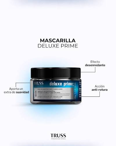 TRUSS Deluxe Prime Mask – Mascarilla Reparadora y Suavizante – 180 g - Imagen 3