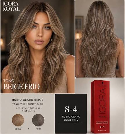 IGORA ROYAL 8-4 Rubio Claro Beige – 60 g - Imagen 3