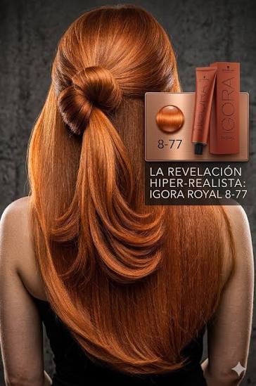 IGORA ROYAL 8-77 – Rubio Claro Cobrizo Intenso – 60 ml - Imagen 3