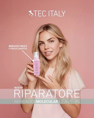 TEC ITALY Riparatore Tratamiento Reparador para Cabello Sobreprocesado – 125 ml Tratamiento intensivo para reparar y fortalecer el cabello extremadamente dañado - Imagen 5