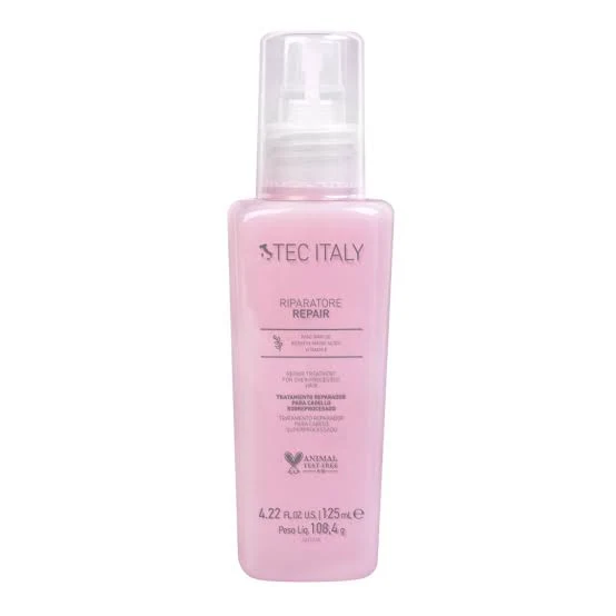 TEC ITALY Riparatore Tratamiento Reparador para Cabello Sobreprocesado – 125 ml Tratamiento intensivo para reparar y fortalecer el cabello extremadamente dañado - Imagen 2