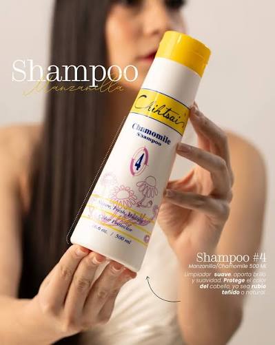 Chihtsai Chamomile Shampoo #4 – 500 ml Shampoo profesional de manzanilla para suavidad, brillo y cuidado natural - Imagen 3