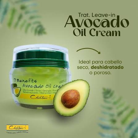 CHIHTSAI 7 Benefits Avocado Oil Cream – 100 ml Crema leave-in con aceite de aguacate para hidratar, reparar y proteger el cabello - Imagen 5