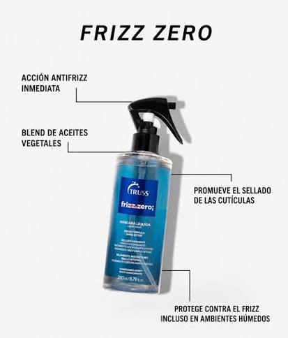 TRUSS Frizz Zero Máscara Líquida – 260 ml Mascarilla líquida multifuncional para eliminar el frizz, sellar la cutícula y proteger el cabello - Imagen 4