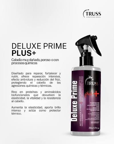 TRUSS Deluxe Prime Plus+ Anti-Breakage – 260 ml Mascarilla líquida reconstructora con efecto anti-rotura para cabello frágil y dañado - Imagen 4