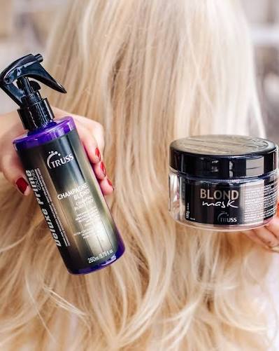 TRUSS Deluxe Prime Colors Champagne Blond – 260 ml Reconstructor capilar con pigmentos violetas para rubios, decolorados, grises y blancos - Imagen 5