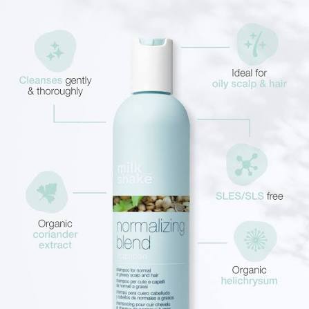 Milk Shake Normalizing Blend Shampoo – 300 ml Shampoo equilibrante para cuero cabelludo con exceso de grasa - Imagen 3