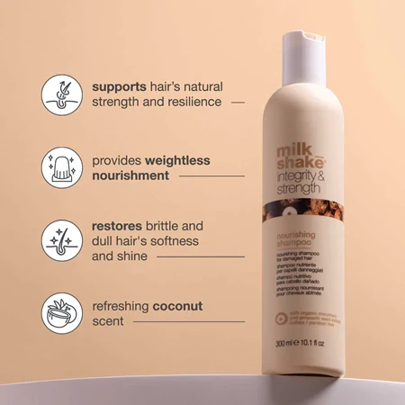 Milk Shake Integrity Nourishing Shampoo – 300 ml Shampoo nutritivo para cabello seco, dañado y tratado químicamente - Imagen 3