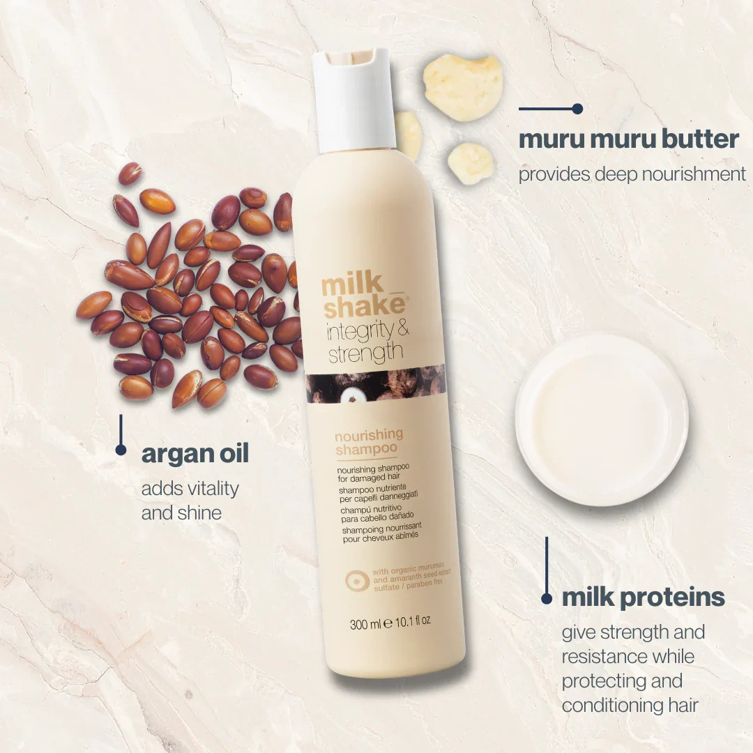 Milk Shake Integrity Nourishing Shampoo – 300 ml Shampoo nutritivo para cabello seco, dañado y tratado químicamente - Imagen 4