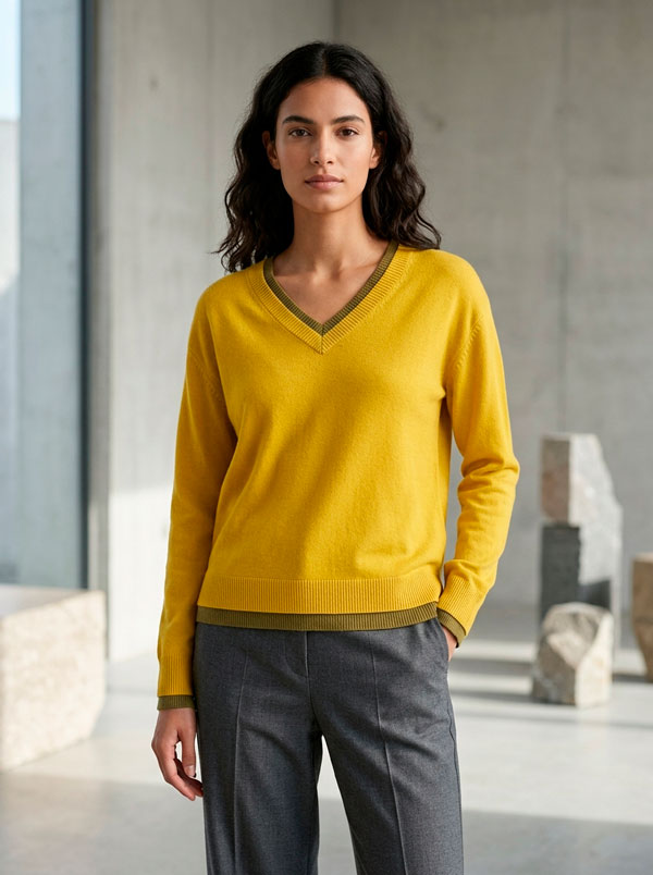 JERSEY DE PUNTO OCHRE MDM 55020002172