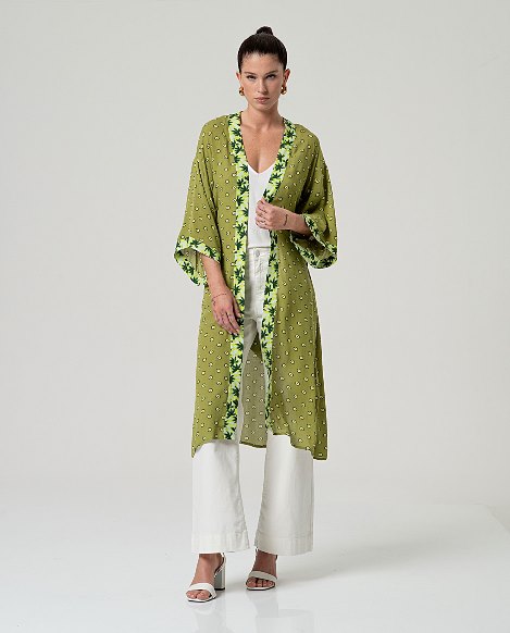 KIMONO VERDE SURKANA 36KAKI92161 - Imagen 2