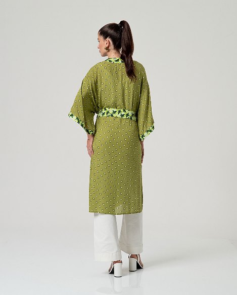 KIMONO VERDE SURKANA 36KAKI92161 - Imagen 4