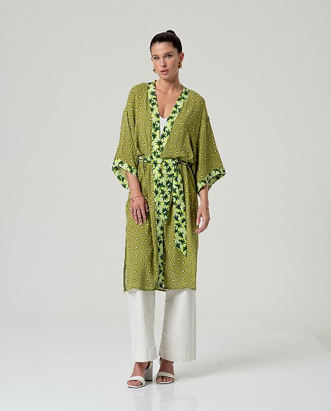KIMONO VERDE SURKANA 36KAKI92161 - Imagen 5