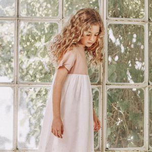Vestido Marieta – Lino Rosa Nude – T.12