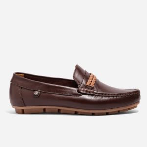 Mocasines Cuero Detalle Trenzado