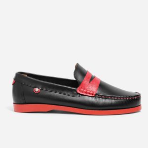 Mocasines Cúcuta Cuero Roji Negro