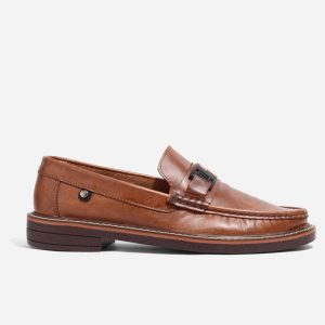 Mocasines Elegantes Miel en Cuero