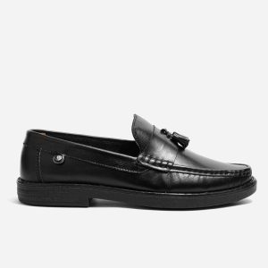 Mocasines Elegantes Borlas Cuero