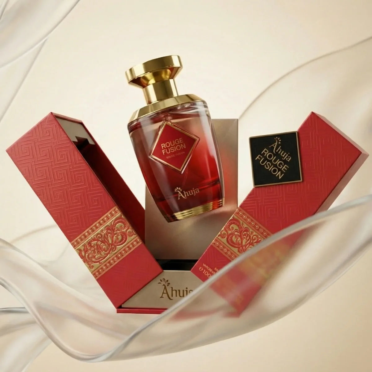 Ahuja Rouge Fusion – Perfume Árabe 100 ml Aroma intenso, dulce y seductor de larga duración - Imagen 5