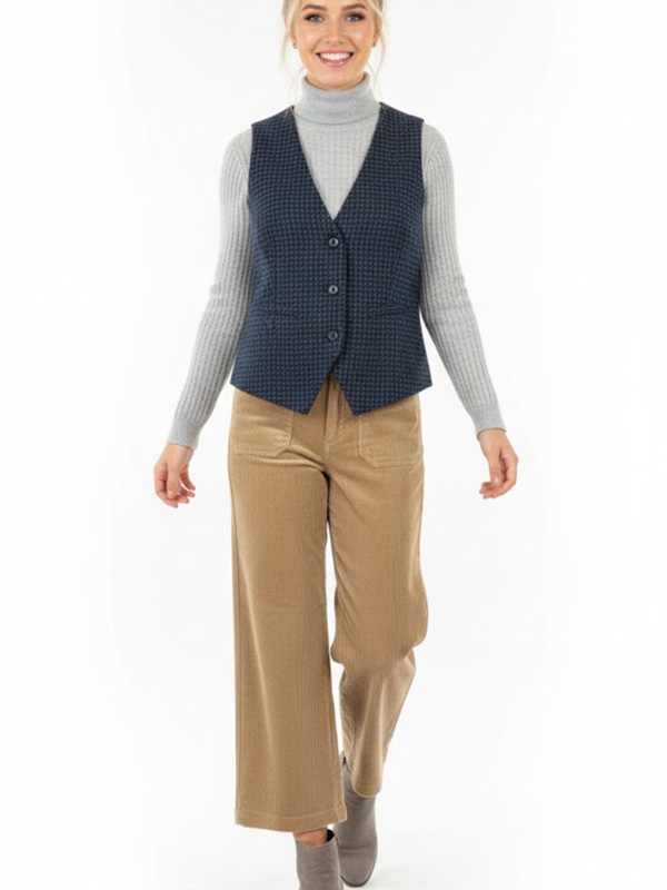 PANTALON DERHY A66000210 COFLAMAND MARRON O BEIGE - Imagen 2