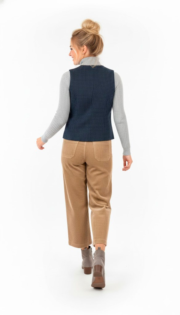PANTALON DERHY A66000210 COFLAMAND MARRON O BEIGE - Imagen 3