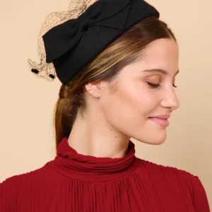 Tocado Casquete Nadiuska Negro