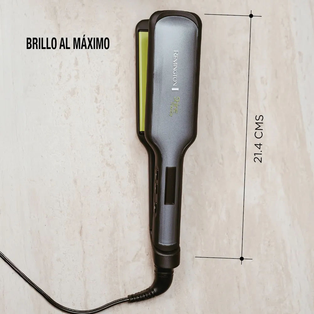Plancha Alisadora Remington Shine Therapy con Placas Anchas - Imagen 3