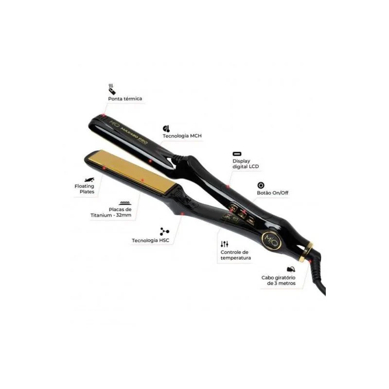 MQ Professional Plancha de Titanio PRO 480 Bivolt Alisado profesional extremo con tecnología de alto rendimiento - Imagen 4