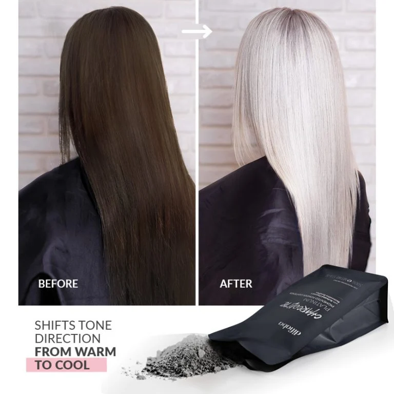 DIFIABA Charcolite Platinum Pigmented Powder Lightener – 500 g Polvo decolorante pigmentado para aclaración profesional y rubios más fríos - Imagen 5
