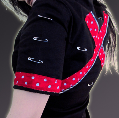Hellraiser – Vestido punk rock corto - Imagen 3