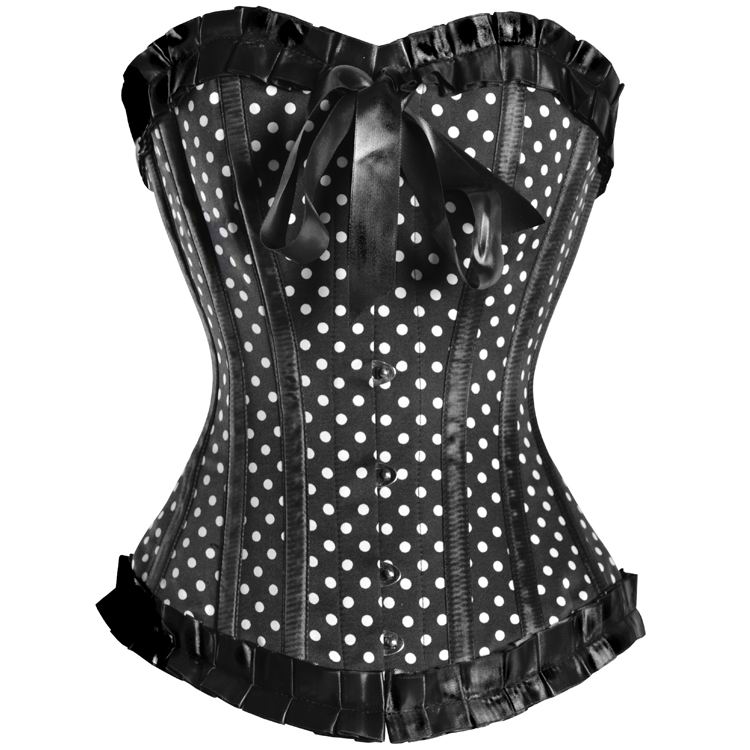 Pin up – Corsé rock en color negro - Imagen 2