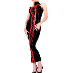 Mistress Vamperia – Vestido largo negro ajustado