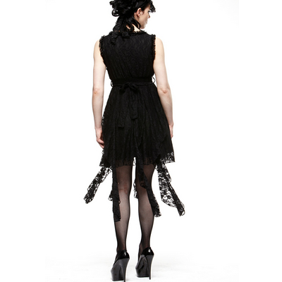 Serpentine – Vestido de encaje negro estilo steampunk - Imagen 3