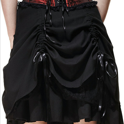Tora – Falda steampunk negra - Imagen 4