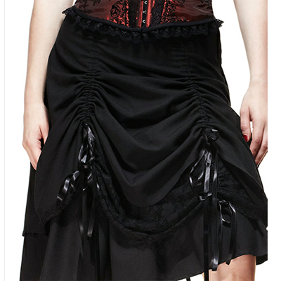Tora – Falda steampunk negra - Imagen 6