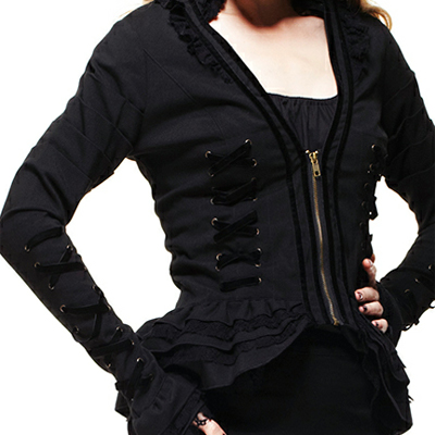 Florence – Chaqueta negra con toque victoriano - Imagen 4
