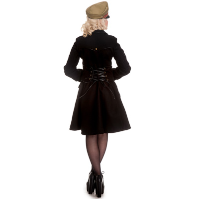 Imma – Abrigo negro tipo militar - Imagen 6