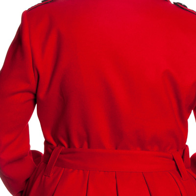 New Millie Plus – Abrigo vintage rojo en tallas grandes - Imagen 5