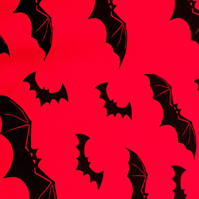Bat – Vestido rojo con murciélagos negros estilo rockabilly - Imagen 7