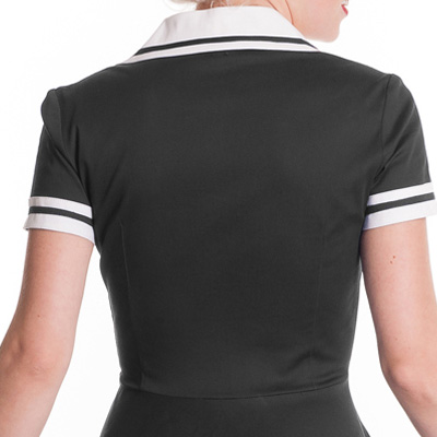 Seafarer – Vestido náutico negro para un look pin up - Imagen 4