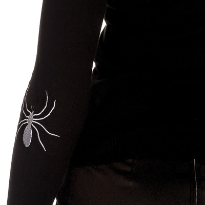 Spider – Cardigan negro con bordados de telarañas - Imagen 4