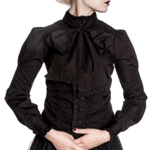Virginia – Camisa negra estilo steampunk