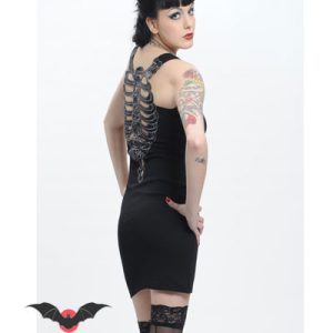 Alice Bones – Vestido de calaveras estilo dark
