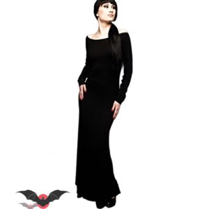 Lilith in black – Vestido gótico largo en negro