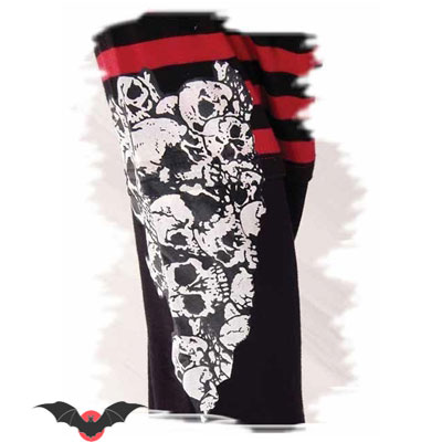 Demon – Camiseta alternativa de manga larga estilo punk en rojo - Imagen 3