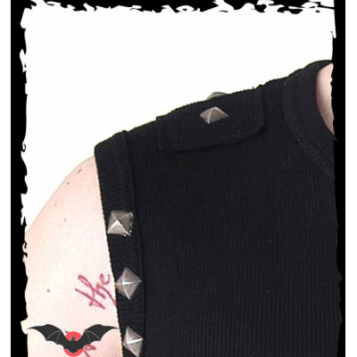 John Roy – Camiseta rock sin mangas con calavera pirata - Imagen 3