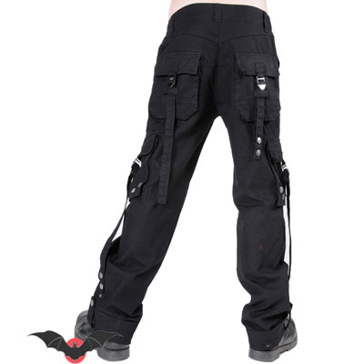Dark Combat – Pantalón heavy negro con grandes bolsillo - Imagen 3
